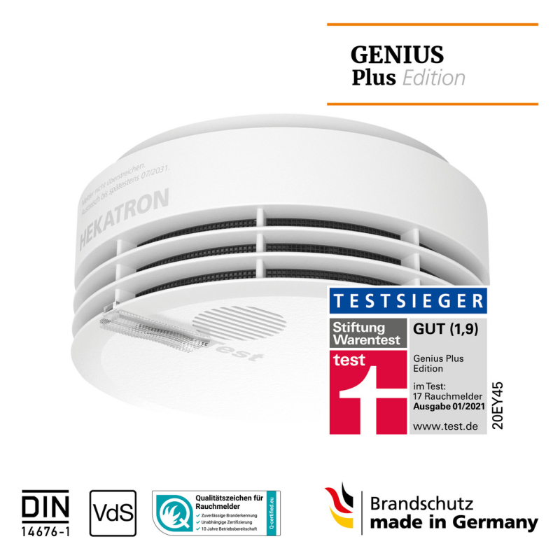 Detector de fum GENIUS-PLUS  talpa adeziva