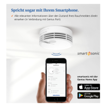 Detector de fum GENIUS-PLUS  talpa adeziva