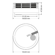 Detector de fum GENIUS-PLUS  talpa adeziva