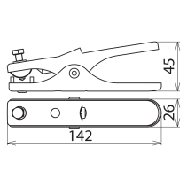 DEHN Clemă de împământare Niro ( inox VA4)   cu vârfuri din oțel
