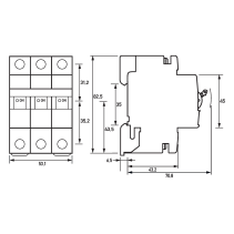 Intrerupator automat  Doepke DLS6  C16A 6kA 3 pol 400V curba C