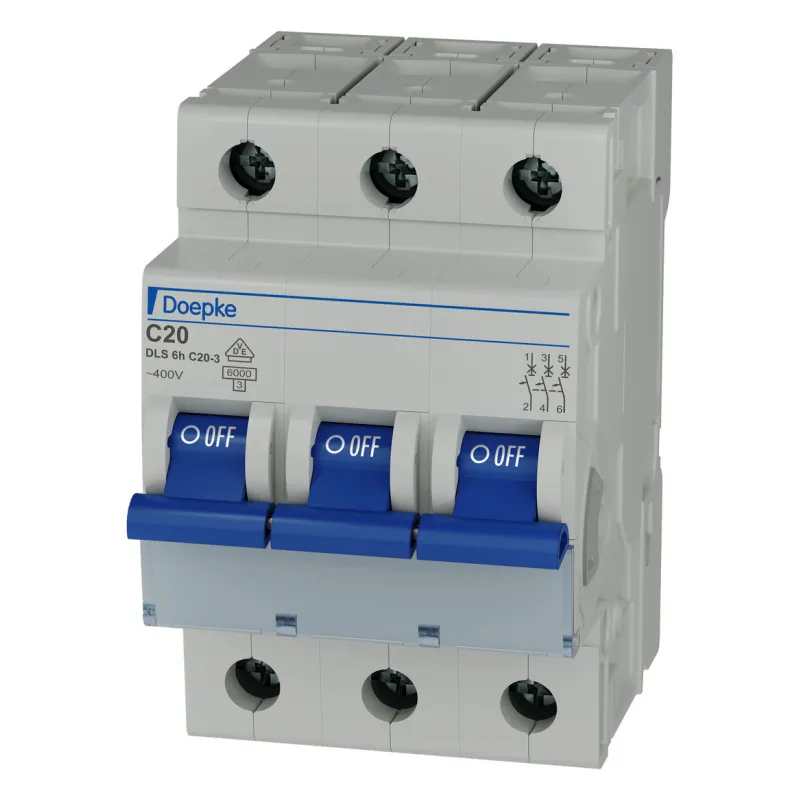 Intrerupator automat Doepke DLS6 C20A 6kA 3 pol 400V curba C