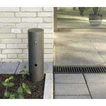 Stalp de energie , blocabil, 2x prize de contact de protectie - culoare: antracit/argintiu,