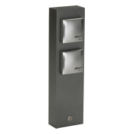 Coloana prize tip nr.4400 - 2 x  prize cu contact de protectie culoare: antracit/argintiu,