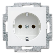 Priză SCHUKO 16A  250V Busch-balance SI alpin   ABB 20EUC-914