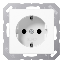 Priză SCHUKO 16A UP 250V alb alpin lucios JUNG A1520WW