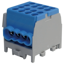 Borna conexiune CU-AL  Albastra  1 pol,  2x25 / 6x16 qmm 1000V AC\DC