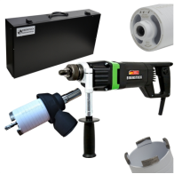 Set Electrician  carotare Eibenstock PROFI cu micropercutii  cu accesorii carotare uscata si carote