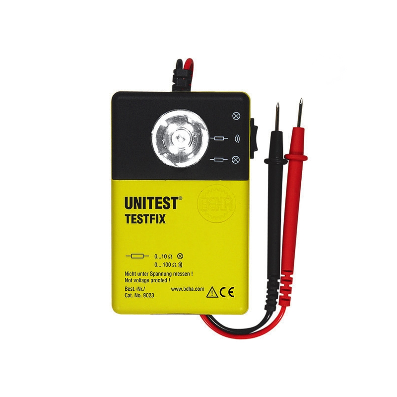 Tester de continuitate a conductorilor si cablurilor Beha Testfix cu lanterna
