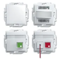 Set de apel de urgenta toalete persoane cu handicap Conform DIN VDE 0834 alb alpin