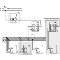 Set de apel de urgenta  toalete persoane cu handicap Conform DIN VDE 0834  alb alpin