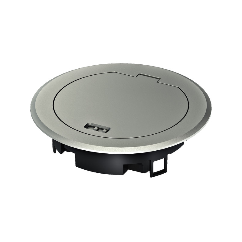 Hager BSR02MKS Capac cu balamale metalice pentru BSR02 Silver