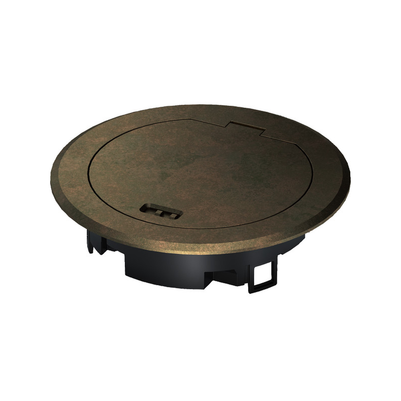 Hager BSR02MKM Capac cu balamale metalice pentru BSR02 alama veche