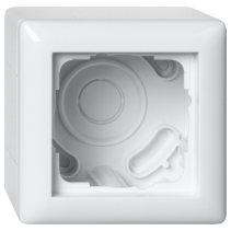 Carcasa priza aparenta plus rama  GIRA106103 System 55  alb pur