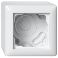 Carcasa priza aparenta plus rama  GIRA106103 System 55  alb pur