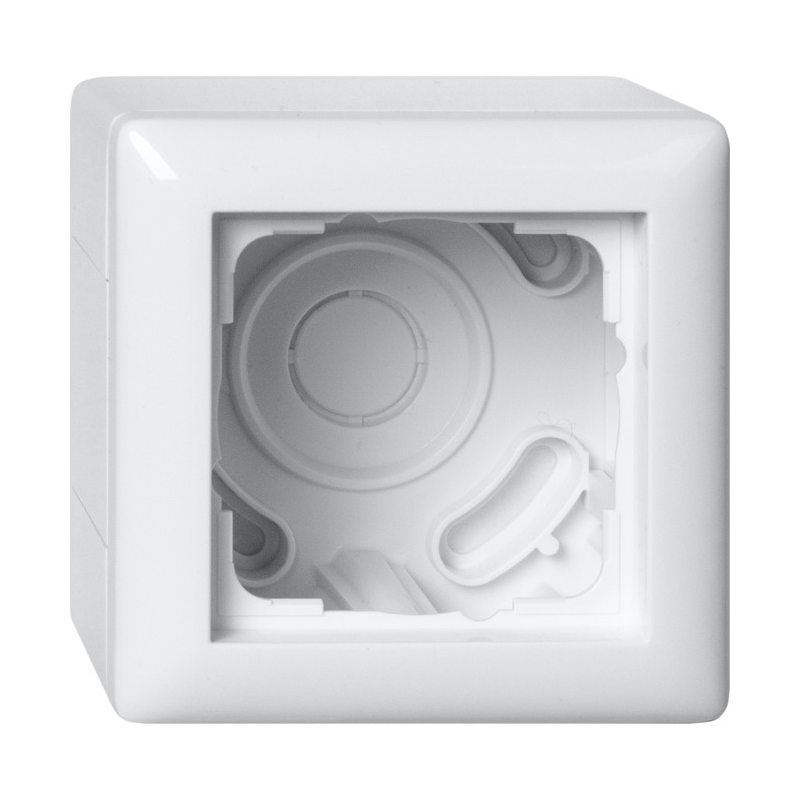 Carcasa priza aparenta plus rama  GIRA106103 System 55  alb pur