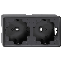 Carcasă aparenta dubla GIRA  006247  S-Color negru