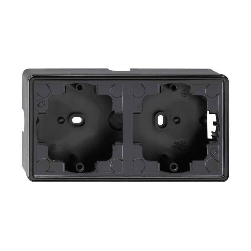 Carcasă aparenta dubla GIRA  006247  S-Color negru