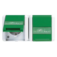 Priză dubla pentru biciclete si trotinete electrice e-bicicletă e w JUNG 8220GNNAWEB