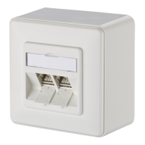 Priza de date ecranata cu module aplicata C6Amodul 2 Port  RJ45 2/8(8)