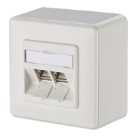 Priza de date ecranata cu module aplicata C6Amodul 2 Port  RJ45 2/8(8)