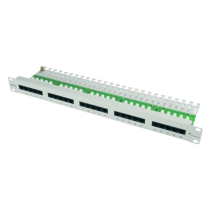 Telegärtner J02023L0014 Patch panel 19 inchi ISDN/TEL 1U scurt MPPI25-H gri deschis
