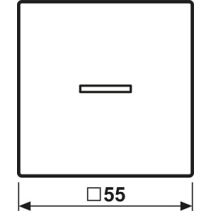 Capa pentru comutatoare  Jung  AS591KO5WW seria AS 500 si A alb alpin