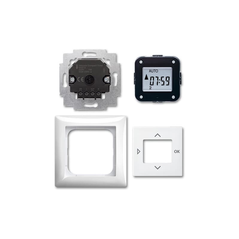 Set complet controller  jaluzele si rulouri cu astro si timper Busch-Jaeger 6422UJ-914 SI