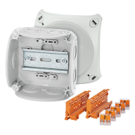 Doza de legatura HENSEL pentru cablu 1,5-4qmm gri cu terminal de conectare compact WAGO