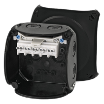 Doza de legatura HENSEL pentru cablu  neagra   5 pini