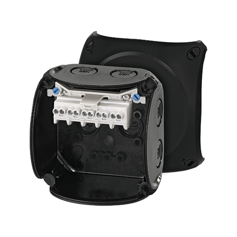 Doza de legatura HENSEL pentru cablu  neagra   5 pini