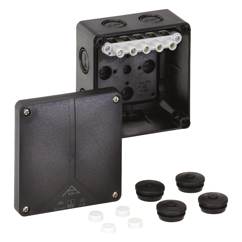 Doza aparenta neagra Abox-i 060-6/sw