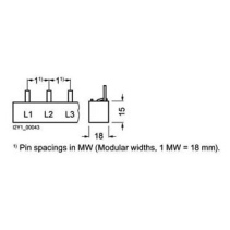 Siemens  5ST3740  10mm 3 faze 1016 mm fără capace de capăt sigur la atingere