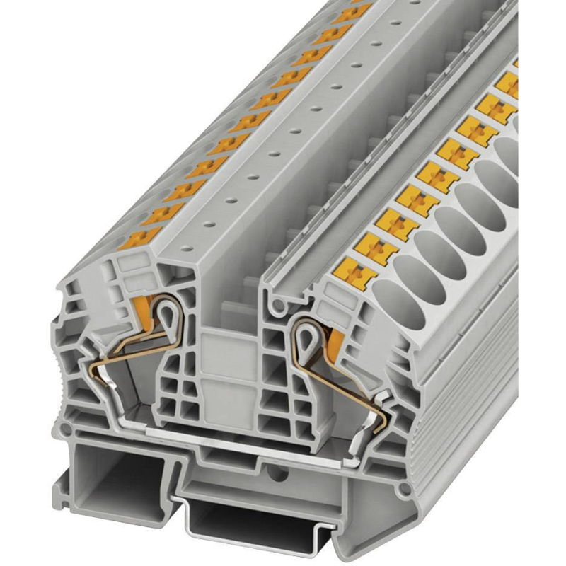 Clemă şir  PT16N gri  , 16mm2  conexiune push-in Phoenix 3212138