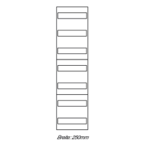 Panou distributie 7x12 module  , 1050 mm, lățime 250 mm