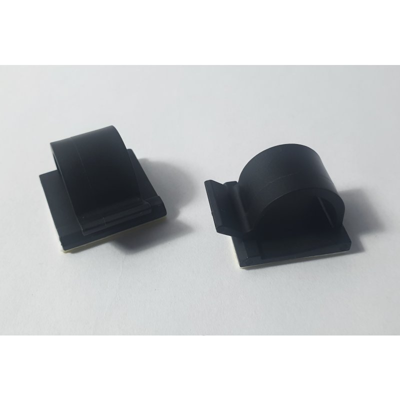 Suport adeziv cu clema de cablu 12 x 11,5 x 11,9 mm