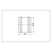 Ventilator de camera pentru introducere in tub de  100 Vol: 105 cbm/h Maico 0080.0460