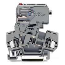 Clemă şir ind. cu siguranţă si Led , WAGO  281-611/281-541