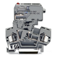 Clemă şir ind. cu siguranţă si Led , WAGO  281-611/281-541