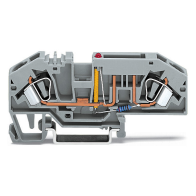 Clemă şir ind. cu siguranţă auto si Led , WAGO 282-698/281-434   24V