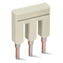 Punte de conectare 3 poli izolat gri deschis 18A , WAGO 2002-403