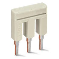 Punte de conectare 3 poli izolat gri deschis 18A , WAGO 2002-403