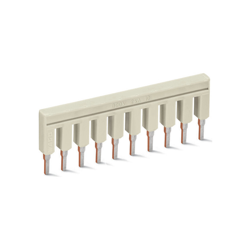 Punte de conectare 10 poli izolat gri deschis , WAGO 2002-410