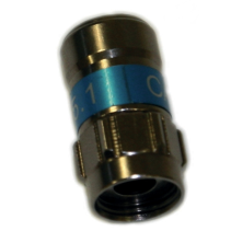 Conector coaxial prin compresie fără scule