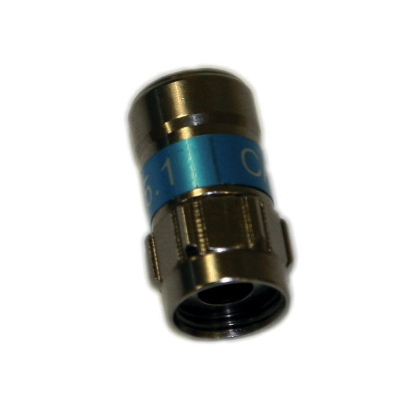 Conector coaxial prin compresie fără scule