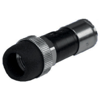Conector prin compresie tip F cu garnitură de cauciuc. pentru cablu coaxial de 100 DKK