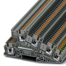 Clemă şir etajata ,PTI2.5-PE/L/L , 0.14-4qmm gri, conexiune push-in, Phoenix 3213949