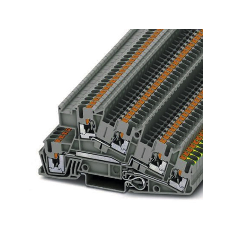 Clemă şir etajata ,PTI2.5-PE/L/L , 0.14-4qmm gri, conexiune push-in, Phoenix 3213949
