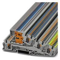 Clemă şir etajata ,PTI4-PE/L/NT , 0.2-6qmm gri, conexiune push-in, Phoenix 3214047