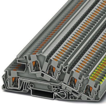 Clemă şir etajata ,PTI4-PE/L/L , 0.2-6qmm gri, conexiune push-in, Phoenix 3214050